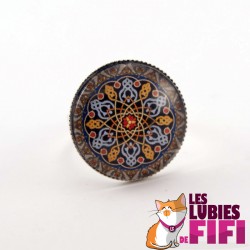 Bague mandala : oriental mandala n°08