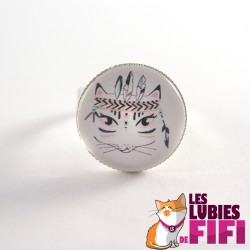 Bague chat : l'indienne