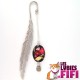Marque-page fleurs : fleurs japonaises roses