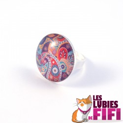 Bague hindou : hindou floral paisley n°02