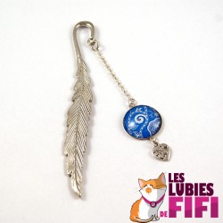 Marque-page hibou : hibou rose