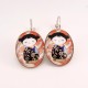 Boucles d’oreille kokeshi : kokeshi washi n°02