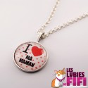 Collier maman : I love ma Maman