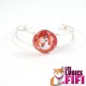 Bracelet chat : chat et son petit coeur