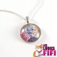 Collier chat : chat multicolore Brunsperger