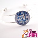 Bracelet papillon : papillons bleus