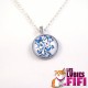 Collier papillon : papillons bleus