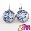 Boucles d'oreille papillons :  papillons  bleus