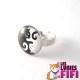 Bague chat : duo de chats