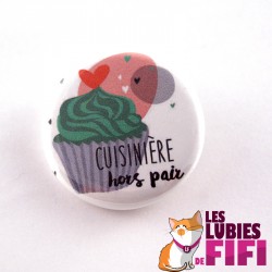 Badge : cuisinière hors pair version cupcake