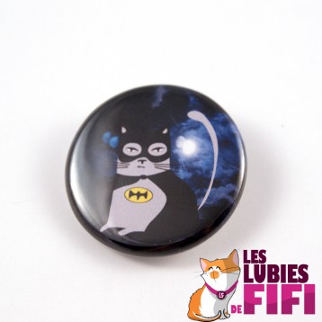 Badge chat : Noisette Batman