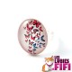 Bague papillon : papillons roses et bleus