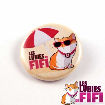 Badge chat : Fifi en vacances