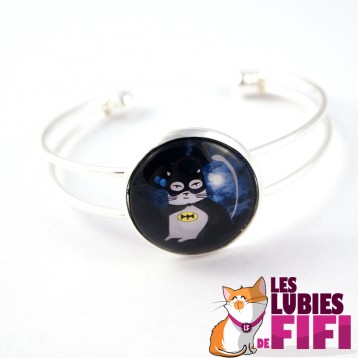 Bracelet chat : Noisette Batman