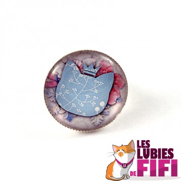 Bague chat : chat liberty beige