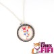 Collier papillon : papillons multicolores