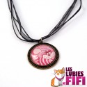 Collier chat : chat Alice au pays des merveilles