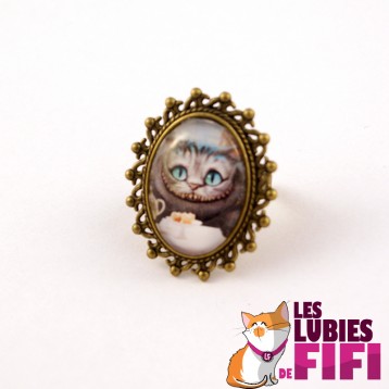 Bague chat : chat noir APCLO