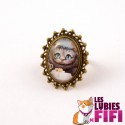 Bague chat : chat cheshire n°02