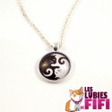 Collier chat : duo de chats