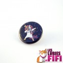 Badge licorne : Licorne Rock