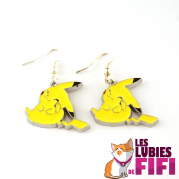 Boucles d'oreille Pokemon : Pikachu