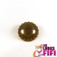 Broche personnalisée ovale bronze n°02