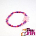 Bracelet ourson rose n°02