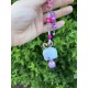 Porte clé Pet Shop chat Rose 