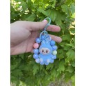 Porte-clé Labubu bleu