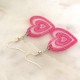 Boucles d’oreilles Coeurs roses