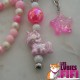 Porte-clé Labubu rose