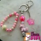 Porte-clé Labubu rose