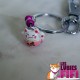 Porte-clé chat : Maneki Neko rouge