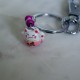 Porte-clé chat : Maneki Neko rouge