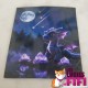 Marque page dragon Luminia – carte énergétique rose pailletée (7,5 × 10 cm)