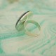 Bague fleurs : fleurs blanches