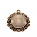 Collier personnalisé rond bronze 1 