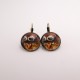 Boucles d'oreille chat steampunk : chat et ses lunettes