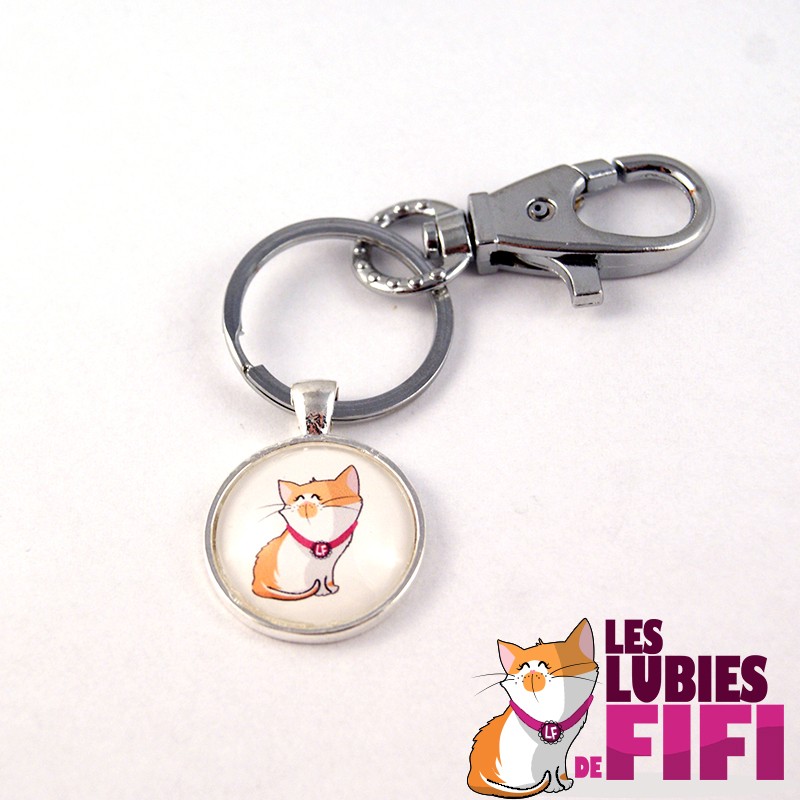 Porte-clé chat : fifi version ronde